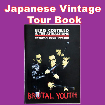 Elvis Costello & The Attractions 1994 Tour - Japanese Vintage Concert Tour Book