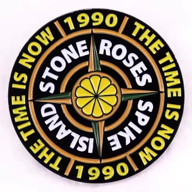 Stone Roses Time Is Now Enamel Pin | Indie Vinyl Den – Indie Vinyl Den