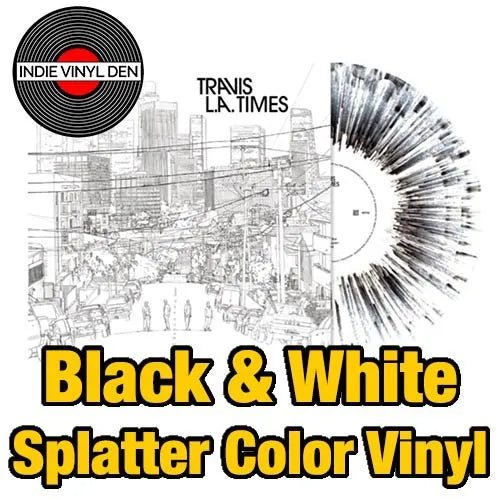 Travis - L.A. Times - White and Black splatter Vinyl Record