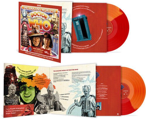 Amazing World Of Doctor Who - Red & Orange Color Vinyl Record - Indie Vinyl Den