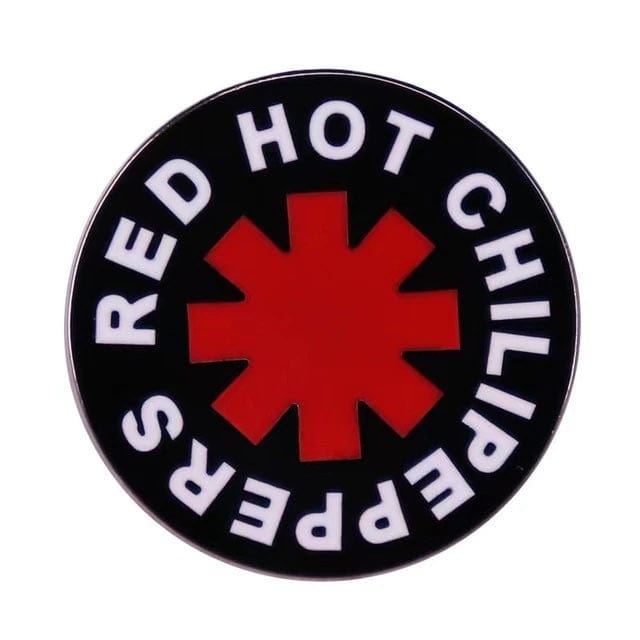 Red Hot Chili Peppers Logo Enamel Pin - Indie Vinyl Den