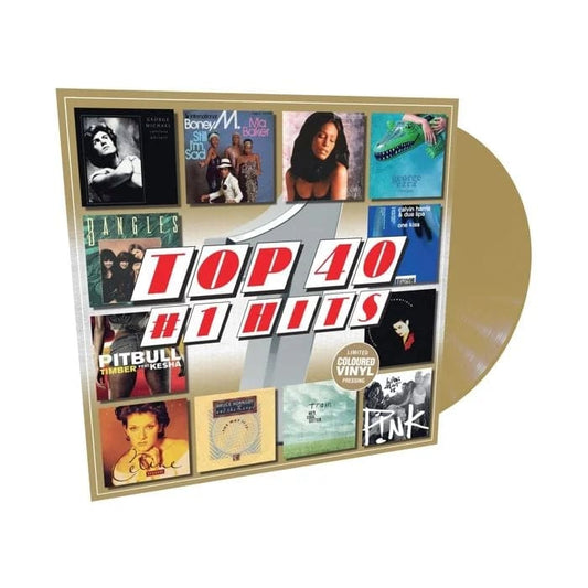 Various Artists - Top 40 #1 Hits - Gold Color Vinyl Record - Indie Vinyl Den
