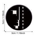 Bauhaus Round with logo - Enamel Pin