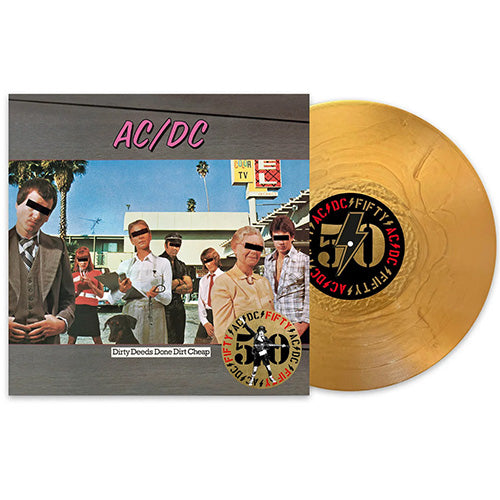 AC/DC - Dirty Deeds Done Dirt Cheap (50th Anniversary) - Gold Color Vinyl Record