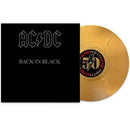 AC/DC - Back in Black (50th Anniversary) - Gold Color Vinyl Record rockit-t-shirts.myshopify.com #Indie_Vinyl_Den#