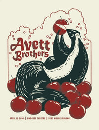 AVETT BROTHERS - Fort Wayne 2016 Gig Poster rockit-t-shirts.myshopify.com #Indie_Vinyl_Den#
