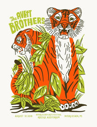 AVETT BROTHERS - Interlochen 2018 Gig Poster rockit-t-shirts.myshopify.com #Indie_Vinyl_Den#