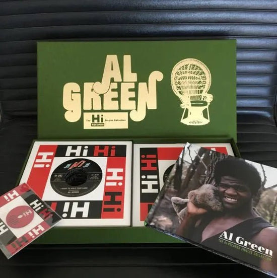 Al Green - Colección de sencillos de Hi Records - Caja de vinilos de 7" 
