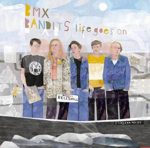 BMX Bandits - Life Goes On - GREEN Color Vinyl Record rockit-t-shirts.myshopify.com #Indie_Vinyl_Den#