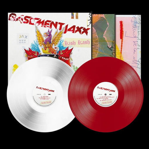 Basement Jaxx - Kish Kash - Red/White Color Vinyl Record rockit-t-shirts.myshopify.com #Indie_Vinyl_Den#
