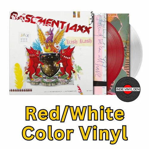 Basement Jaxx - Kish Kash - Red/White Color Vinyl Record rockit-t-shirts.myshopify.com #Indie_Vinyl_Den#