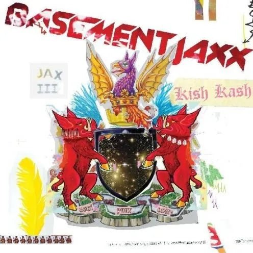 Basement Jaxx - Kish Kash - Red/White Color Vinyl Record rockit-t-shirts.myshopify.com #Indie_Vinyl_Den#