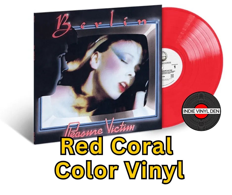 Berlin - Pleasure Victim (45rpm) - Neon Coral Red Color Vinyl Record