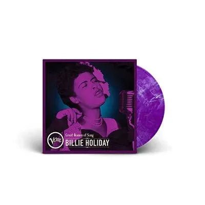 Billie Holiday - Great women of Song - Neon Purple Vinyl Record rockit-t-shirts.myshopify.com #Indie_Vinyl_Den#