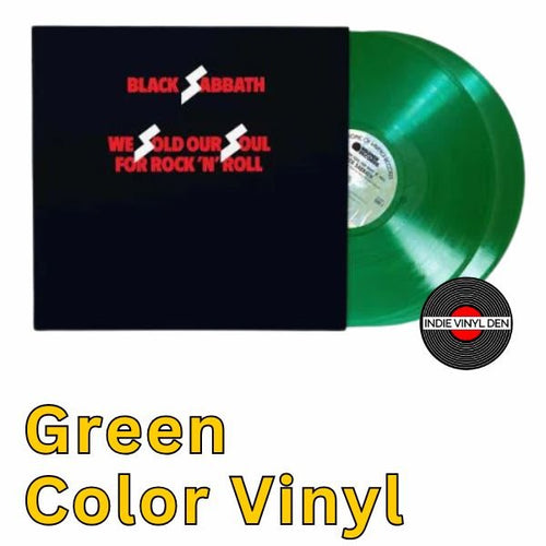 Black Sabbath - We Sold Our Soul for Rock 'n' Roll - Translucent Green Vinyl Record 2LP - Indie Vinyl Den
