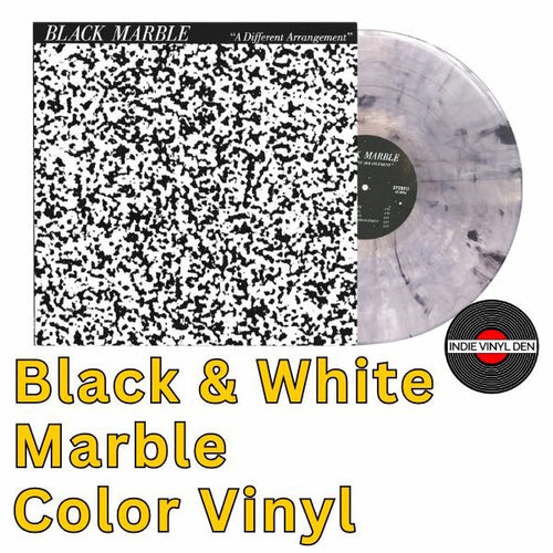 Black Marble - A Different Arrangement - Black & White Marble Color Vinyl Record - Indie Vinyl Den