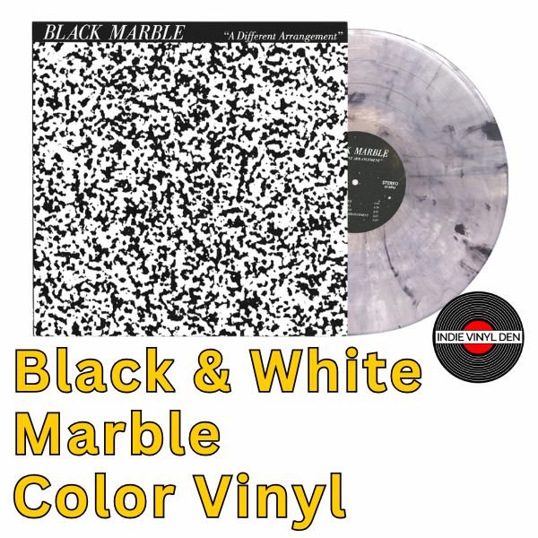 Black Marble - A Different Arrangement - Black & White Marble Color Vinyl Record