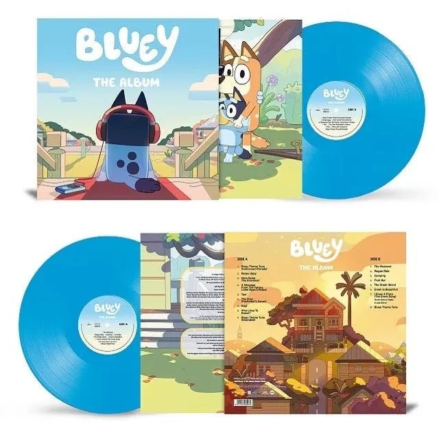 Bluey - Bluey, The Album - Bluey Color  Vinyl Record * rockit-t-shirts.myshopify.com #Indie_Vinyl_Den#
