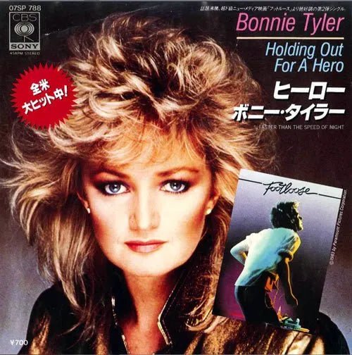 Bonnie Tyler - Holding Out For A Hero - Sencillo de vinilo japonés vintage de 7"