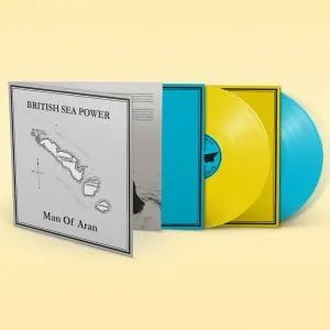 British Sea Power - Man of Aran - Yellow/Blue Color Vinyl