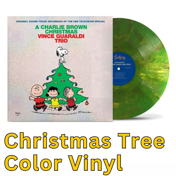 Vince Guaraldi Trio - A Charlie Brown Christmas - Christmas Tree Color Vinyl Record