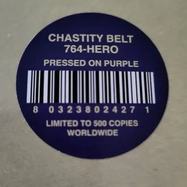 Chastity Belt & 764-Hero - Loaded Painted Red - Opaque Purple 7" Record