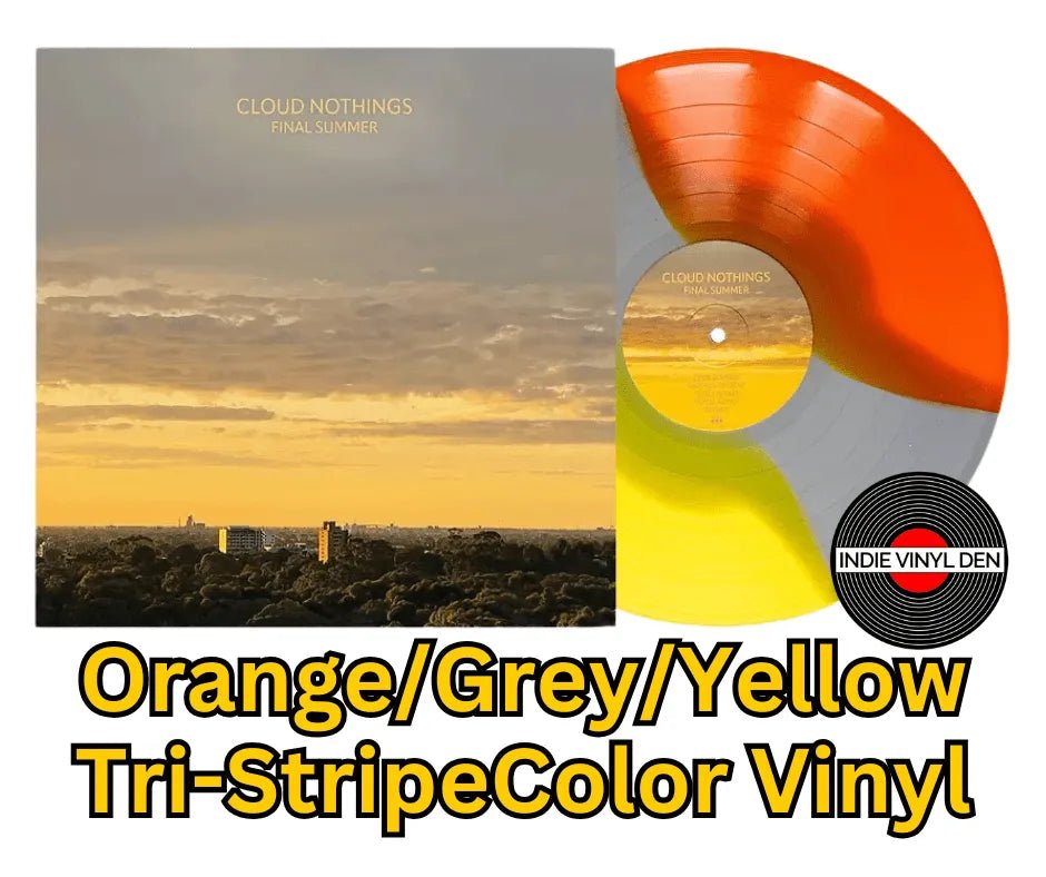 Cloud Nothings - Final Summer - Orange/Grey/Yellow Tri-Stripe Color Vinyl Record