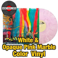 Cotton Jones - Paranoid Cocoon - White & Opaque Pink Marble Color Vinyl Record rockit-t-shirts.myshopify.com #Indie_Vinyl_Den#