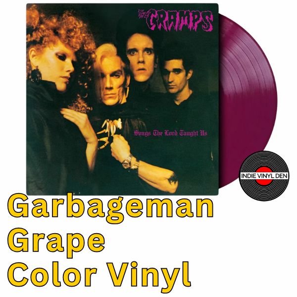 Cramps, The - Songs The Lord Taught Us - Garbageman Grape Color Vinyl Record