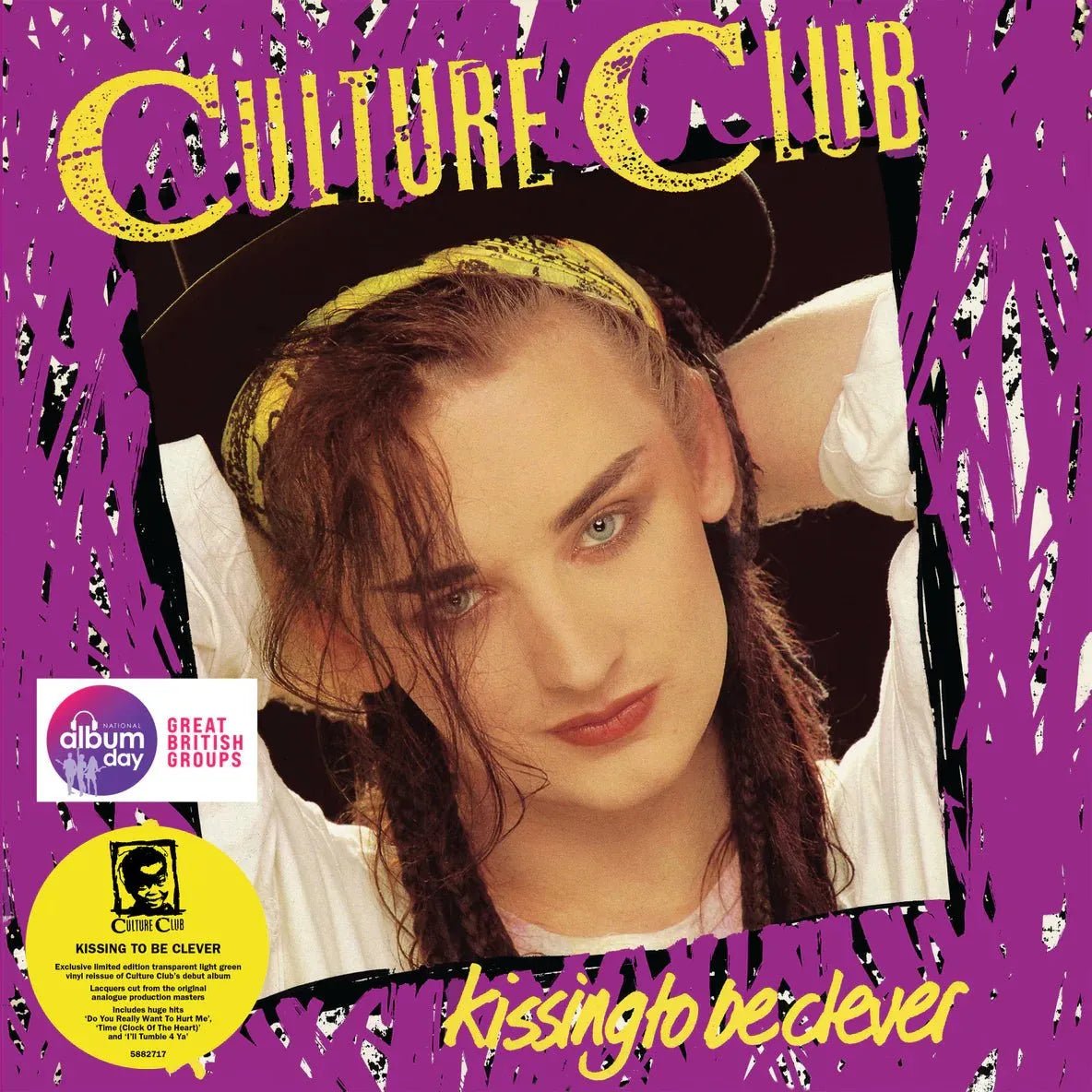 Culture Club - Kissing to Be Clever - Light Green Color Vinyl Record