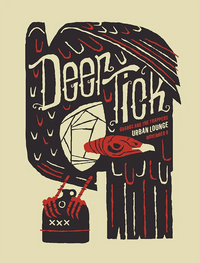 DEER TICK - 2011 Gig Poster rockit-t-shirts.myshopify.com #Indie_Vinyl_Den#