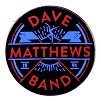 Dave Matthews Band Round - Enamel Pin rockit-t-shirts.myshopify.com #Indie_Vinyl_Den#