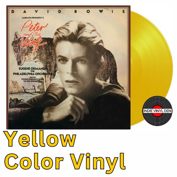 David Bowie - Prokofiev's Peter And The Wolf - Yellow Color Vinyl Record LP 180g Import