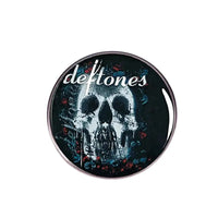 Deftones Skull Round - Enamel Pin rockit-t-shirts.myshopify.com #Indie_Vinyl_Den#