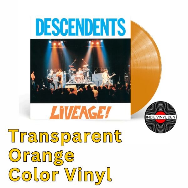 Descendents - Liveage!  - Transparent Orange Color Vinyl Record