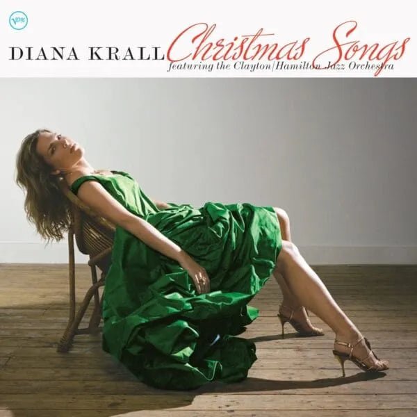 Diana Krall – Christmas Songs - Red/Green Split Vinyl Record rockit-t-shirts.myshopify.com #Indie_Vinyl_Den#