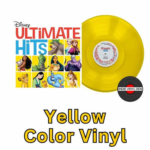 Disney Ultimate Hits -  Yellow Color Vinyl Record rockit-t-shirts.myshopify.com #Indie_Vinyl_Den#