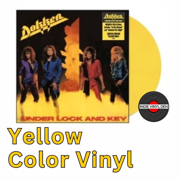 Dokken - Under Lock & Key - Yellow Color Vinyl Record