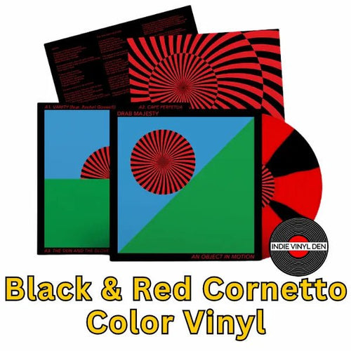 Drab Majesty - An Object In Motion - Black & Red Cornetto Color Vinyl rockit-t-shirts.myshopify.com #Indie_Vinyl_Den#
