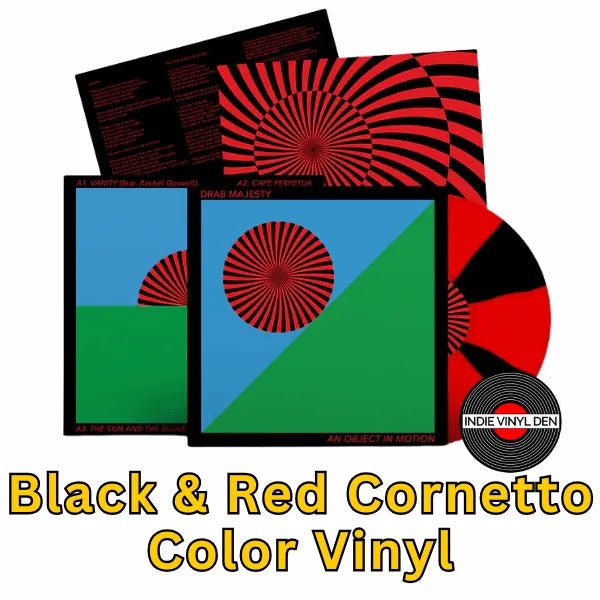 Drab Majesty - An Object In Motion - Black & Red Cornetto Color Vinyl