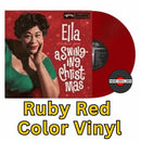 Ella Fitzgerald - Ella Wishes You a Swinging Christmas -Ruby Red Color Vinyl Record rockit-t-shirts.myshopify.com #Indie_Vinyl_Den#