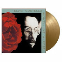 Elvis Costello - Mighty Like A Rose - Gold Color Vinyl Record 180g Import rockit-t-shirts.myshopify.com #Indie_Vinyl_Den#