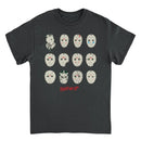Friday the 13th Masks Black T-Shirt rockit-t-shirts.myshopify.com #Indie_Vinyl_Den#