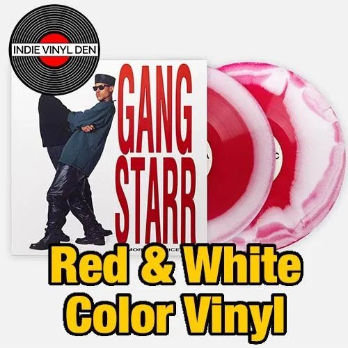 Gang Starr - No More Mr. Nice Guy - Disco de vinilo rojo y blanco