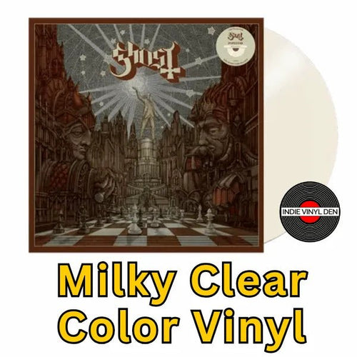 Ghost - Popestar - Milky Clear Color Vinyl Record * rockit-t-shirts.myshopify.com #Indie_Vinyl_Den#