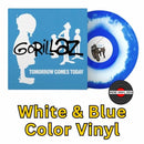 Gorillaz - Tomorrow Comes Today EP -  White & Blue Color-In-Color Vinyl Record * rockit-t-shirts.myshopify.com #Indie_Vinyl_Den#