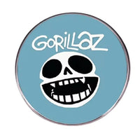 Gorillaz Round Blue - Enamel Pin rockit-t-shirts.myshopify.com #Indie_Vinyl_Den#