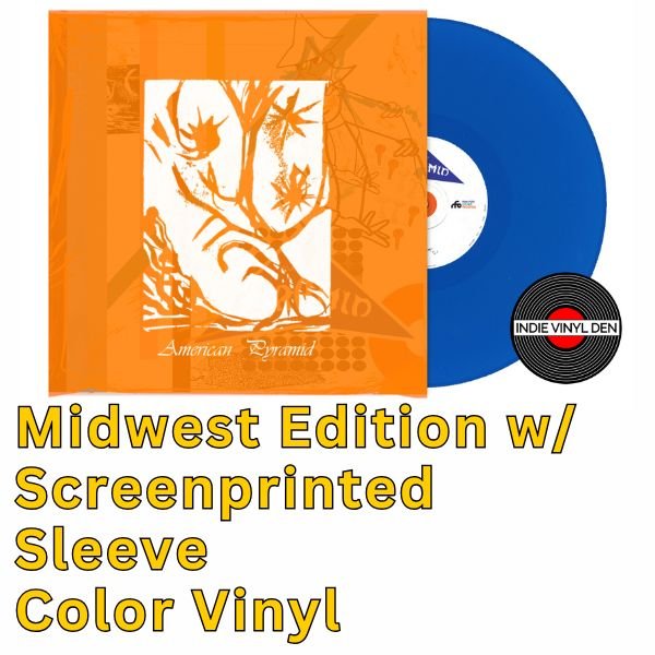 Graham Hunt - American Pyramid - Midwest Edition w/ Screenprinted Sleeve Blue Color Vinyl Record - Indie Vinyl Den