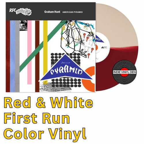 Graham Hunt - American Pyramid - Red & White First Run Color Vinyl Record - Indie Vinyl Den