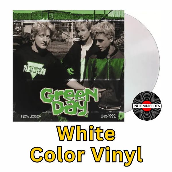 Green Day - Live At WFMU, New Jersey 1992 - White Color Vinyl Record rockit-t-shirts.myshopify.com #Indie_Vinyl_Den#